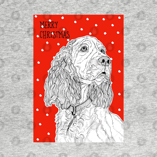 Spaniel Christmas Greeting by AdamRegester